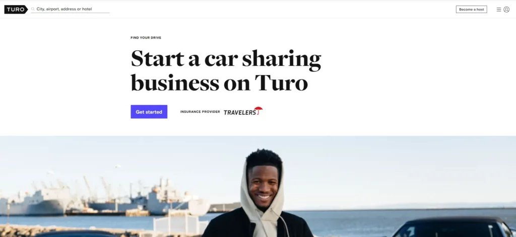 Turo car listing